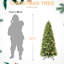 Arbre de Noël de 6 pi, 1032 texturés - pointes riches, 300 branches blanches réparties uniformément, branches articulées, arbre en métal avec branches pour un arrangement facile,