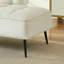 Canapé moderne à deux places en velours avec dossier et table d'appoint rotative à 360 ° - Repose-pieds, banc multiusage, ensemble de bureau et de chaise, conception peu encombrante-952032688