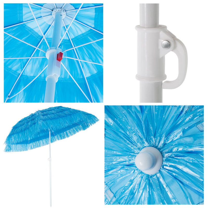 Milana 1.6m Beach Parasol, Blue