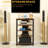 Homcom Tv Stand, Av Media Stand, Corner Audio Tower With Storage Shelves And Steel Frame, Living Room Storage, Brown