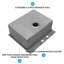 Évier de cuisine en acier inoxydable à montage sur plan - éviers encastrables 25 po x 22 po x 10 po à cuve simple à entraxe profond de calibre 16 R10