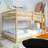 Wood Frame Twin Over Twin Size Bunk Bed With Ladder,Strengthened Slats-321203898