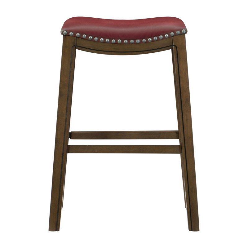 Tabouret Zackery, Rouge, Tabouret de bar (siège d'une hauteur de 30,5 po)