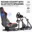Fauteuil de jeu et de course ergonomique avec haut-parleurs intégrés Inbox Zero