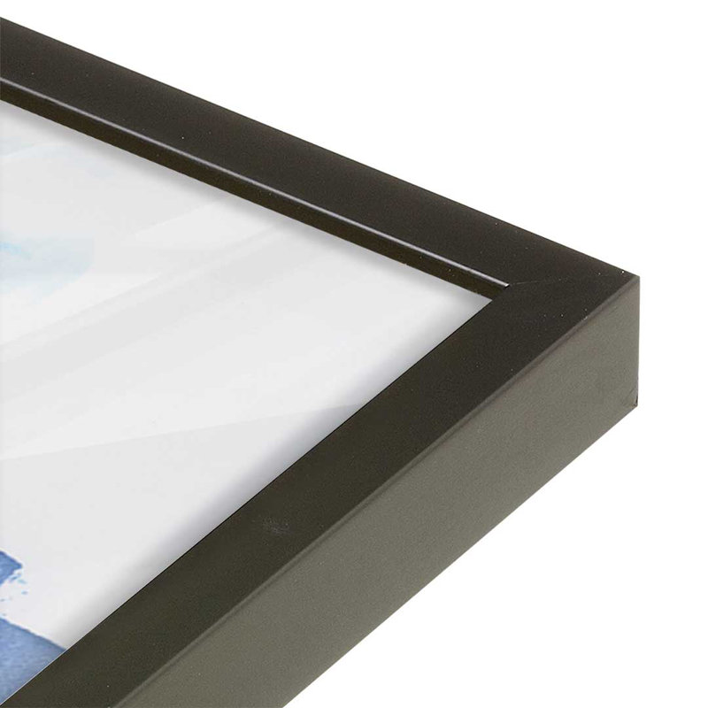 «Azul Profundo II» par June Erica Vess, reproduction d'art, Impression sur cadre ouvert sans papier mat, Noir