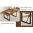 Rustic Industrial Rectangular Wood Dining Table-121106055-121106054