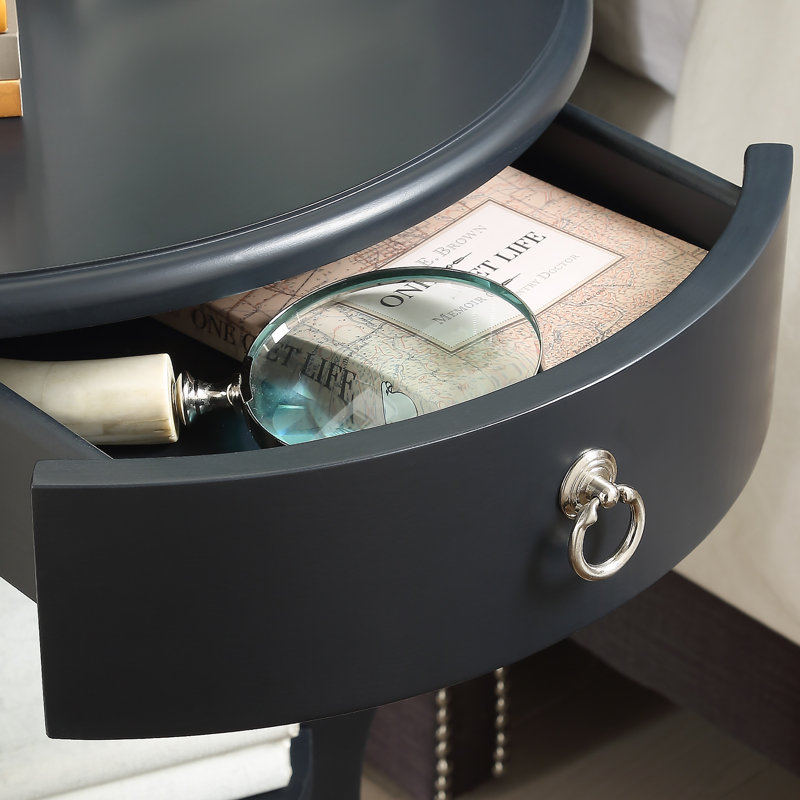Beekman End Table with Storage, Black