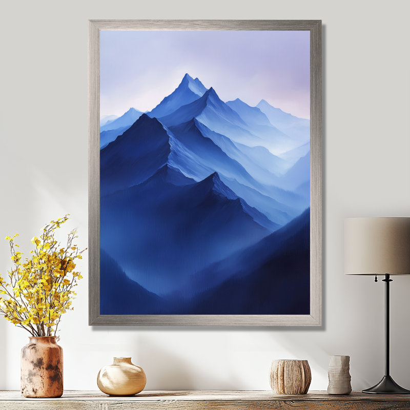 Graycelynn - paysages, art mural sur toile, H 40 po x l 30 po, Impression de cadre photo, Argent argent