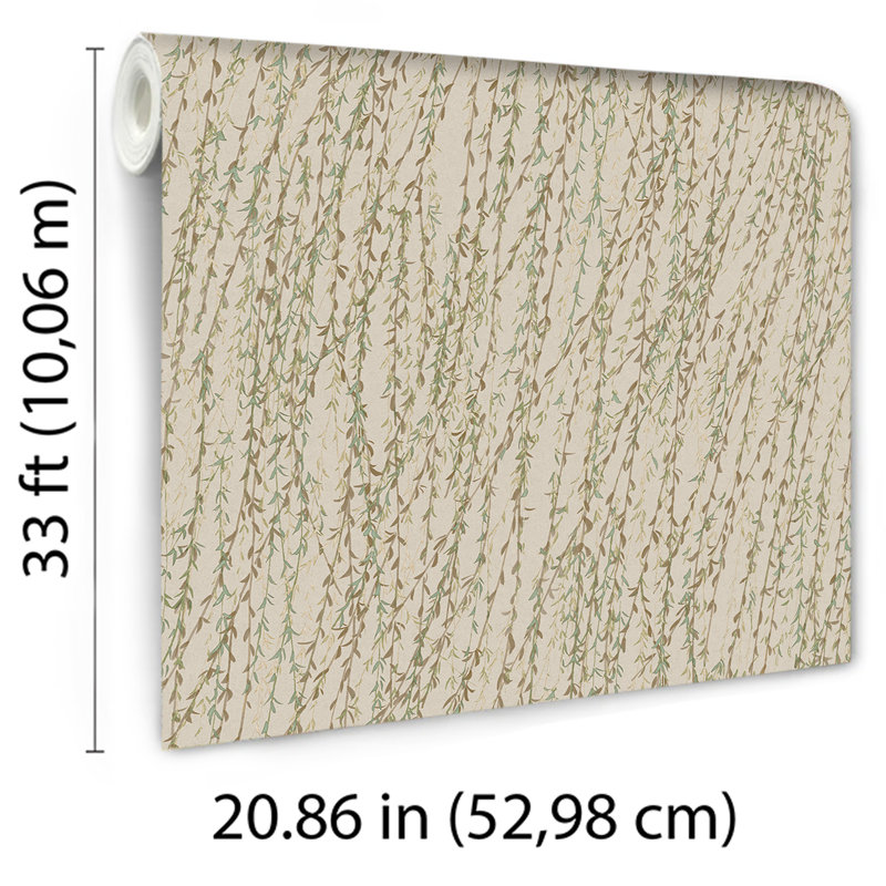 Willow Streamside Wallpaper, Purple