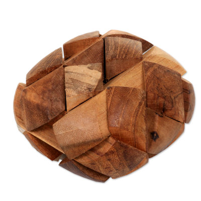Sculpture Norazn Open Me Up Teakwood