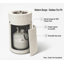 Foyer de table cylindrique au propane en béton 26 po Aeryona-126589821