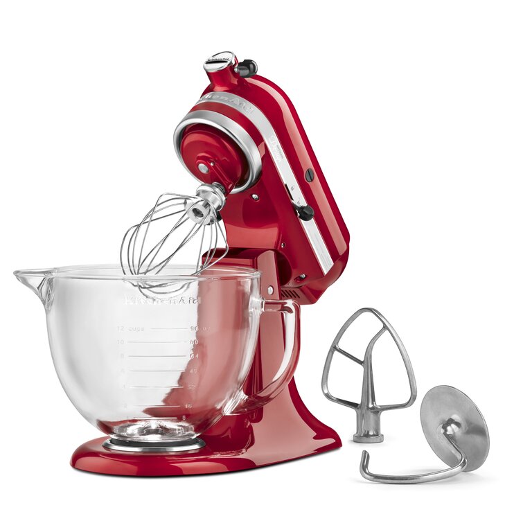 artisan KitchenAid KitchenAid Artisan Design Series 10 Speed 5 Qt. Stand  Mixer with Glass Bowl includes Dough Hook, Birch Lane