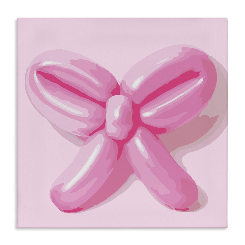 «Pink Balloon Bow» par Daphne Polselli, H 30 po x l 30 po
