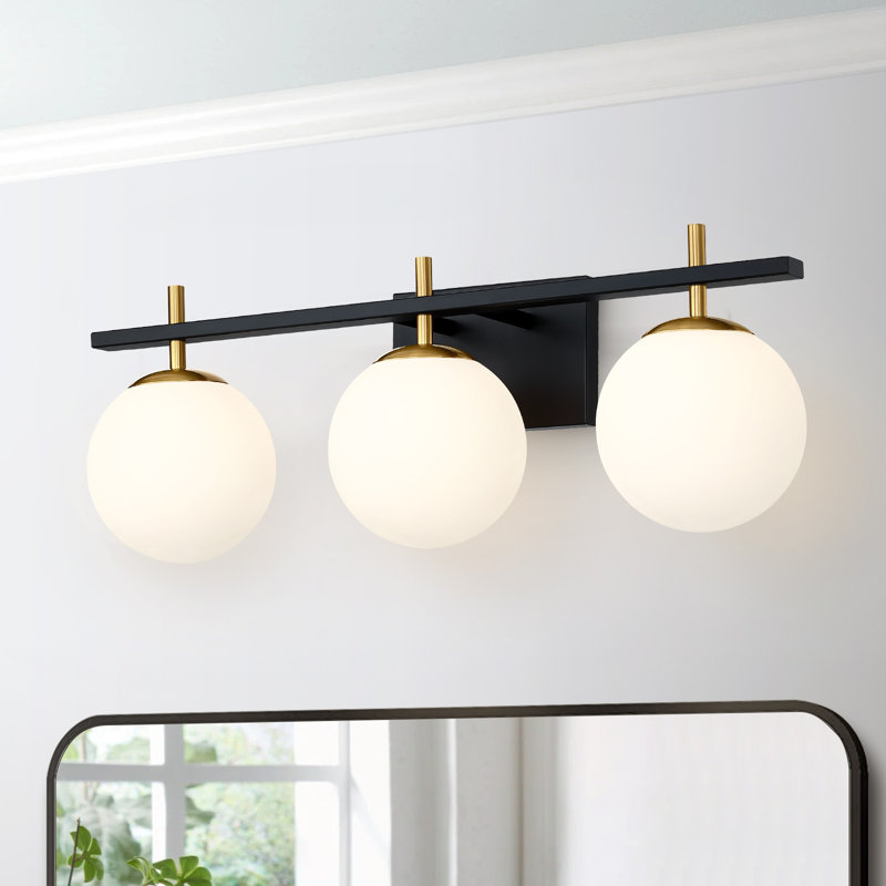 George Oliver Janeise 3 - Light Dimmable Vanity Light & Reviews | Wayfair