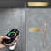 Varese Thermostatic Brushed Gold Remote Controlled Shower System with LED