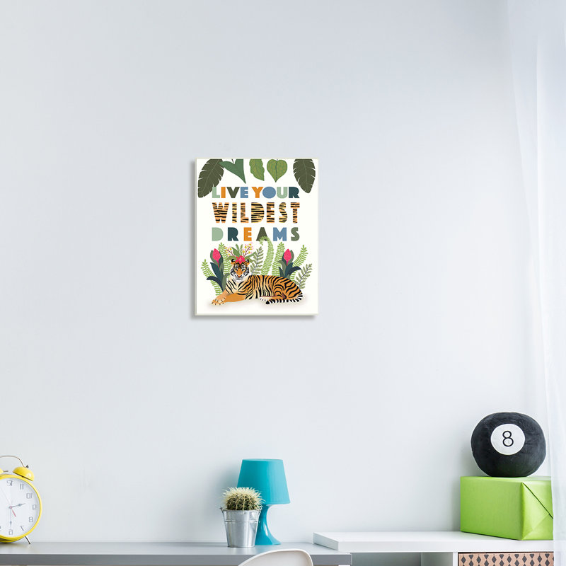 Live Your Wildest Dreams - impression, H 19 po x l 13 po x P 0,5 po, Unframed