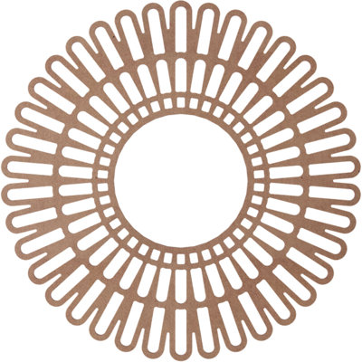 34"OD x 12 5/8"ID x 3/8"T Cornelius Wood Fretwork Pierced Ceiling Medallion, Alder