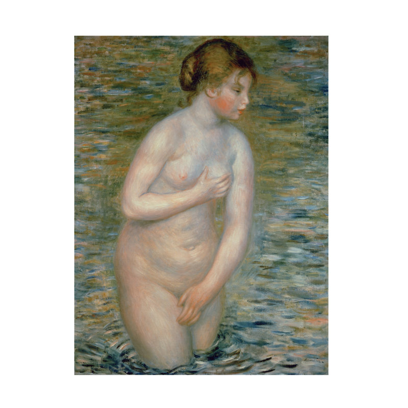 Pierre Auguste Renoir, nu dans l'eau, 1888, art sur toile, H 47 po x l 35 po