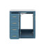 Armoire de salle de bain moderne autoportante simple 30 po avec 3 tiroirs spacieux-863296367-863296366