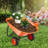 Wheelbarrow Cart 2 Wheels Garden Dump Cart 397 lbs Yard Utility Cart