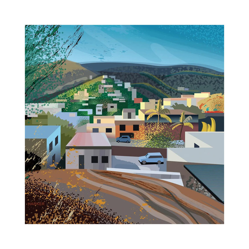 Las Ramblases_1PC6, H 26 po x l 26 po, Sans cadre, toile