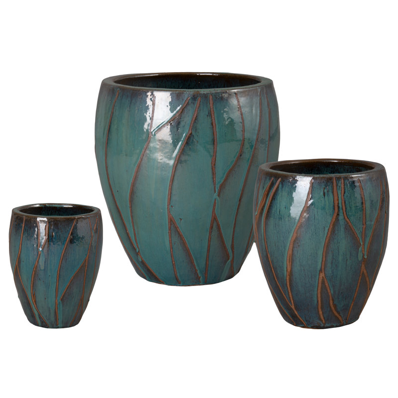 DÉCORATION RONDES BRISE, TEAL 12,17,22 "H