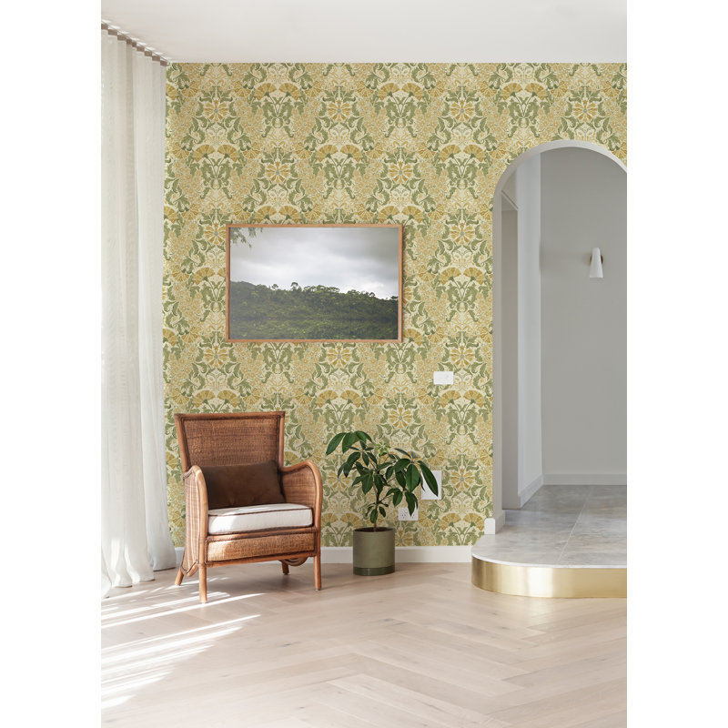 Ojvind Floral Wallpaper Roll, Gold