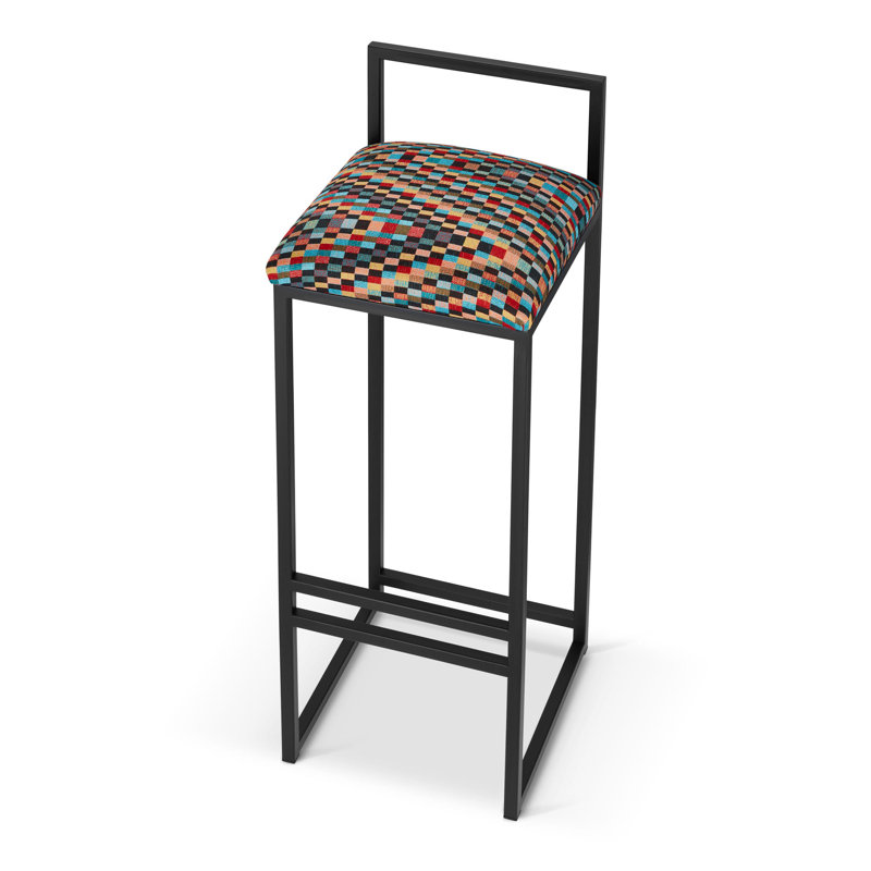 Machia Upholstered Counter Stool with Metal Frame