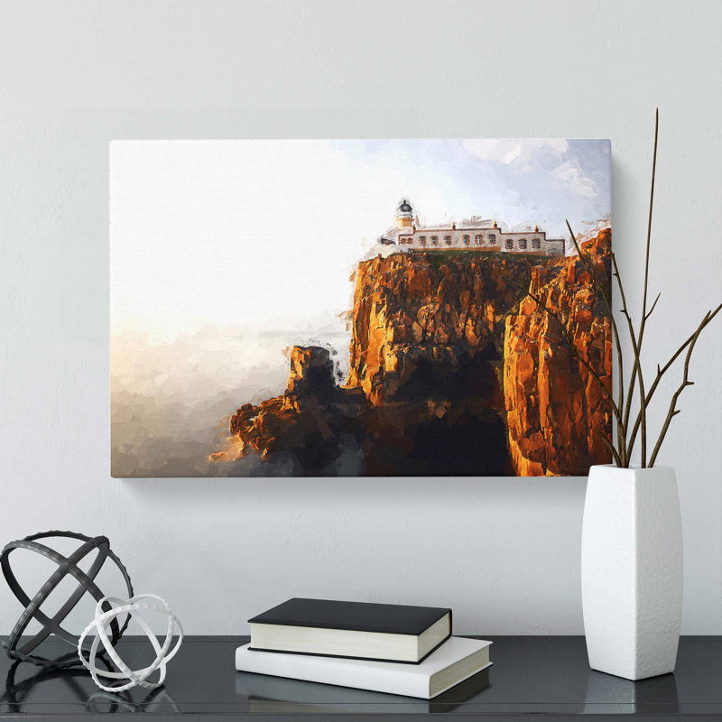 Lighthouse In The Isle Of Skye Scotland - Wrapped Canvas, 60cm H x 91cm W x 3cm D