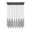 Lustre linéaire noir mat 23 lumières Mahlum-1252552775-1265258449