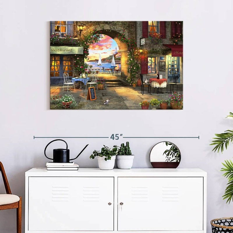 Sireci Mediterranean Evening, 24" H x 36" W