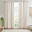 Rideau 50 x 108 po en coton avec rayures et doublure en chenille - 1 pièce