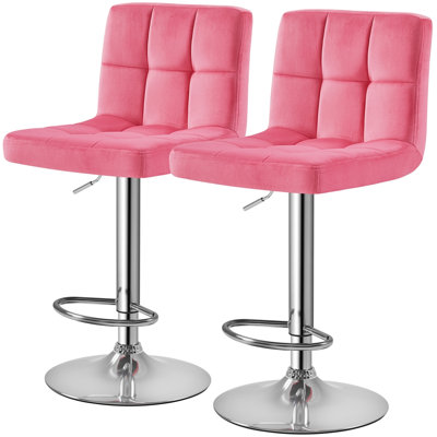 Tabouret tournant pivotant rembourré avec grande base piédestal