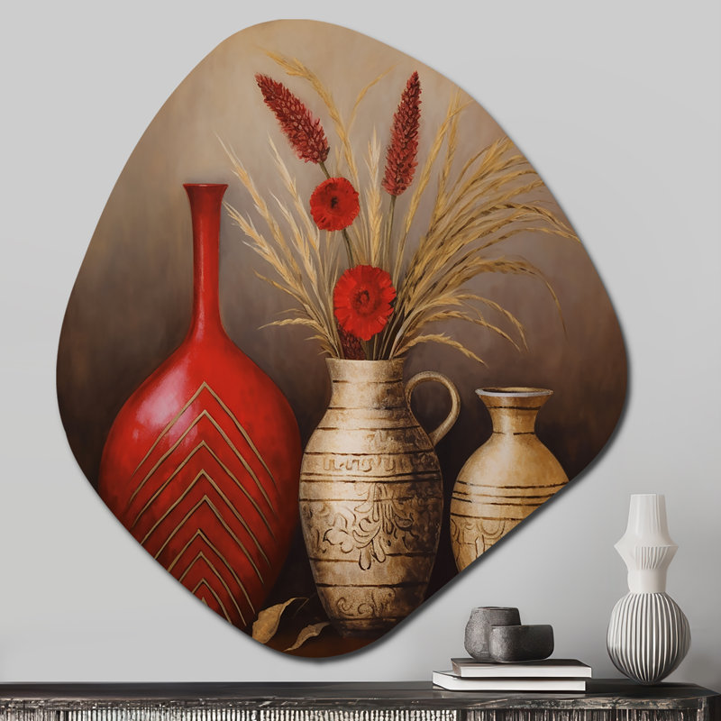 Fannie - art mural asymétrique Boho Pottery, H 28 po x l 25 po