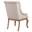 Chaises à accoudoirs touffetées Brockway crème et brun orge (ensemble de 2)-110475318