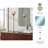 Decorative Pillar Candle Holder with Metal Base - Modern Tabletop or Floor Candle Holder for Table and Living Room Decor - Gold & Metallic-1591345212
