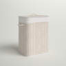 Sand & Stable™ Bamboo Rectangular Hamper "& Reviews" | Wayfair