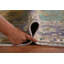 Tapis traditionnel rétro vert 10 x 13