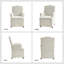 Chaise de salle à manger en bois manufacturé avec roulettes l 26 po Gatlinburg (ensemble de 2)-98271008