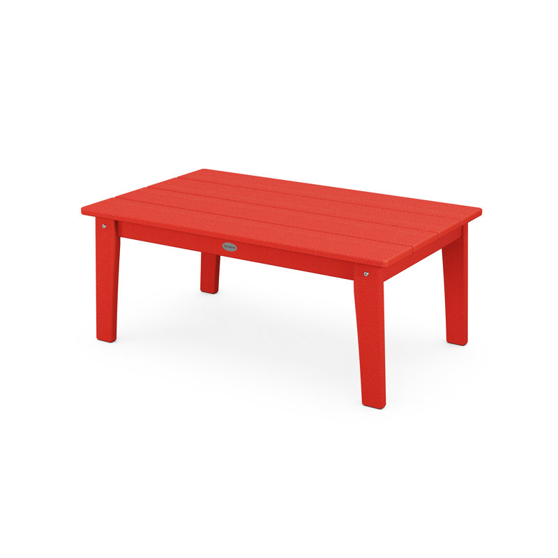 POLYWOOD x Sol 72 Coffee Table, Sunset Red