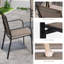 Ensemble repas extérieur en métal pour 4 personnes Aletza-129518892-129519059