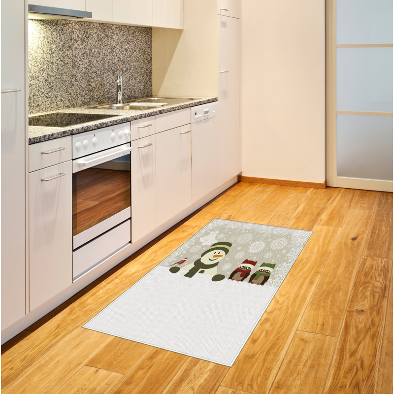 Tapis de Noël Snowman, Rectangle 2 pi 7 po x 5 pi
