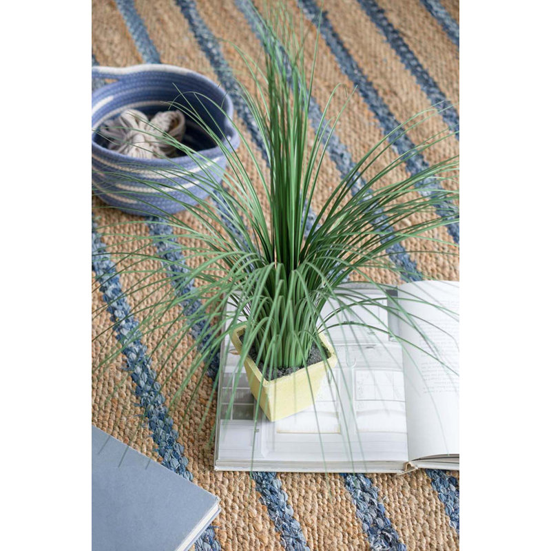 24 " H Faux Onion Grass in Ceramic Pot