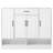 ON-TREND Sleek and Modern Shoe Cabinet with Adjustable Shelves, Minimalist Shoe Storage Organizer with Sturdy Top Surface, Space-saving Design Side Board for Various Sizes of Items, White