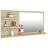 Bath Mirror with Shelves Powder Room Mirror Bath Mirror Engineered Wood-735458769-724147779