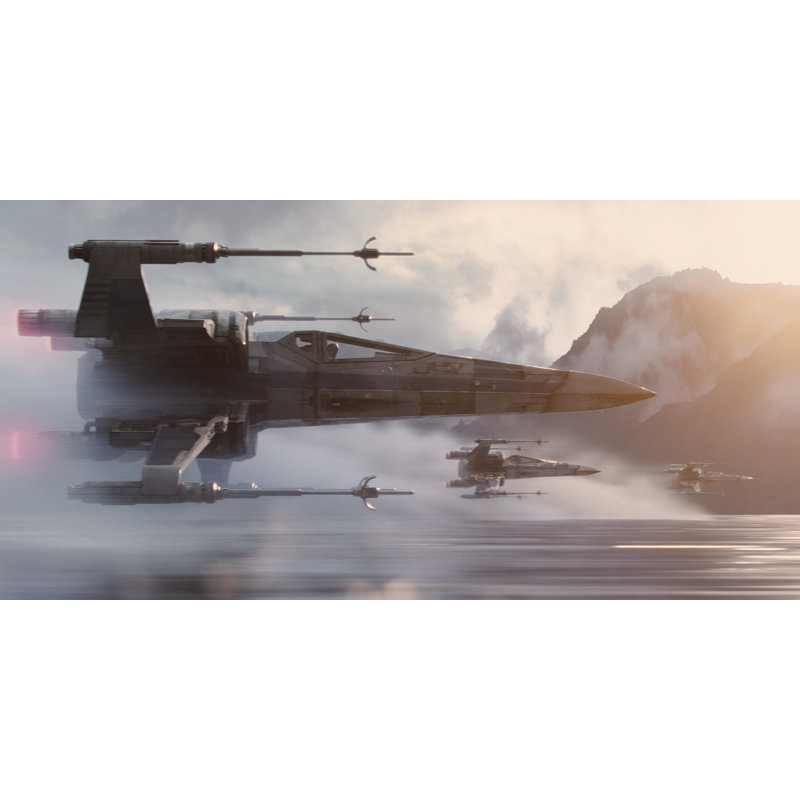 «X-Wings Fighter Jet Wall» par le Studio - impression, H 20 po x l 40 po x P 1,5 po, Papier