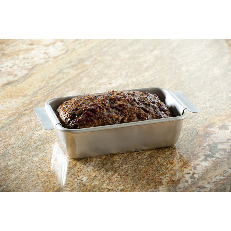 Aluminum Non-Stick Meatloaf Pan with Lifting Trivet