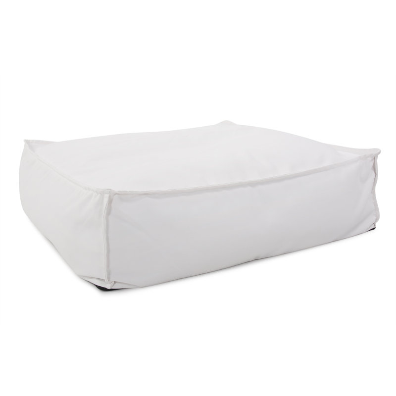 Repose-pieds d'extérieur avec coussin Albelo-Sire, Naturel paysage marin