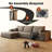 Boneless 108" W Corduroy Sectional Boneless Cloud Couch with Chaise, No Assembly Required, L Shaped Modular Sectional Sofa, Oversized Cozy Fluffy Sofa for Living Room , Left Facing Chaise)-520559610