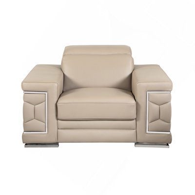 Chaise en cuir fleur